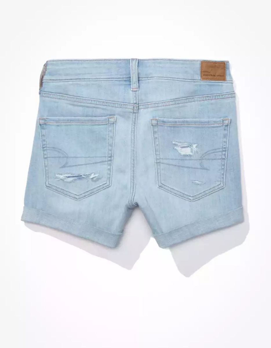 Shorts American Eagle AE Ne(x)t Level Denim Midi Multicolore Femme | NXC-45826484